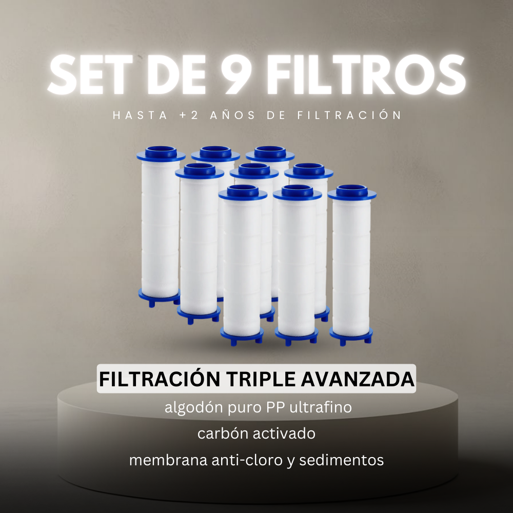 Paquete de 9 Filtros | Filtración Triple Avanzada | Oceara™